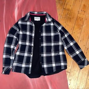 black and white orvis jacket